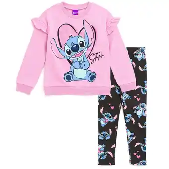 Walmart Disney Lilo & Stitch Sweatshirt and Leggings Outfit Set Little Kid to Big Kid offer