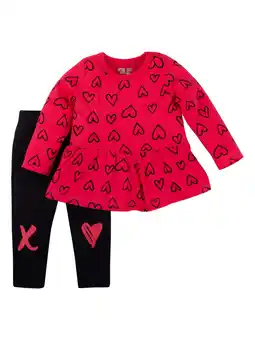 Walmart Little Star Organic Baby & Toddler Girl 2Pc Outfit Set, Size NB-5T offer