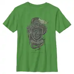 Walmart Boy's Harry Potter Slytherin Coat of Arms Graphic Tee Kelly Green Small offer