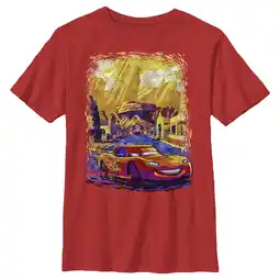 Walmart Boy's Cars Van Gogh McQueen Graphic Tee Red X Small offer
