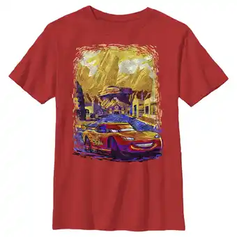 Walmart Boy's Cars Van Gogh McQueen Graphic Tee Red X Small offer