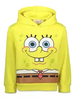 Walmart SpongeBob SquarePants Big Boys Fleece Pullover Hoodie Toddler to Big Kid offer