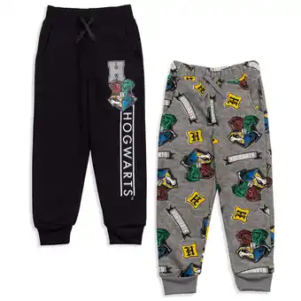 Walmart Harry Potter Big Boys Fleece 2 Pack Jogger Pants Toddler to Big Kid offer