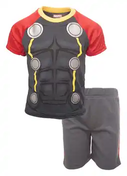 Walmart Marvel Avengers Thor Toddler Boys Athletic Short Sleeve Graphic T-Shirt & Shorts Set 4T offer