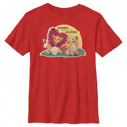 Walmart Boy's Lion King Nala and Simba You Are My Valentine Graphic Tee Red X Small offer