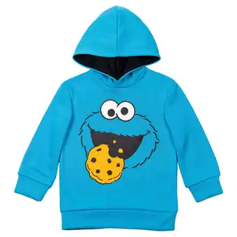 Walmart Sesame Street Cookie Monster Toddler Boys Fleece Pullover Hoodie Infant to Little Kid offer