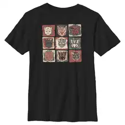 Walmart Boy's Transformers: Rise of the Beasts Face Squares Graphic Tee Black Medium offer