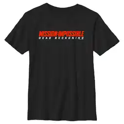Walmart Boy's Mission: Impossible Dead Reckoning Movie Logo Red Graphic Tee Black X Small offer