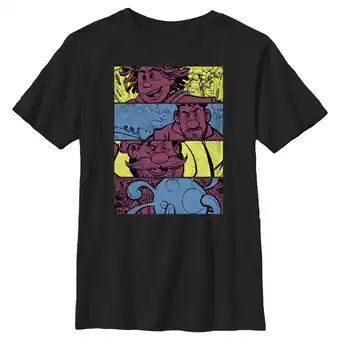 Walmart Boy's Strange World Clade Family Comic Strips Graphic Tee Black Medium offer