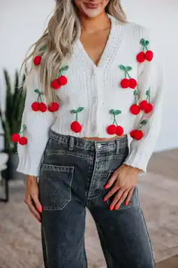 Walmart Very Cherry Cardigan offer