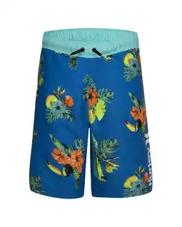 Walmart Hurley boys Floral Pull-On Swim Short, 2T, Blue offer