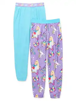 Walmart JoJo Siwa Girls' Pajama Pants, 2-Pack, Sizes 4-12 offer