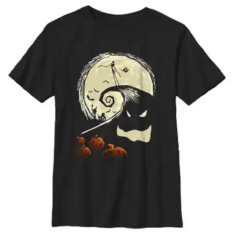 Walmart Boy's The Nightmare Before Christmas Spiral Hill Scene Graphic Tee Black Medium offer