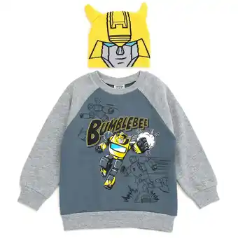 Walmart Transformers Bumblebee Fleece Sweatshirt and Cosplay Costume Hat Toddler to Big Kid offer