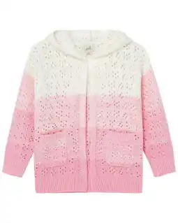 Walmart Peek girls Kids Ombre Hooded Cardigan, 3T offer