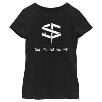 Walmart Girl's The Marvels S.A.B.E.R. Logo Graphic Tee Black X Large offer