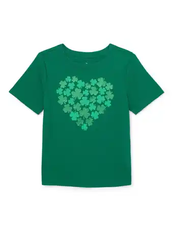 Walmart Way To Celebrate Toddler Girl St. Patrick's Day Short Sleeve Graphic T-Shirt, Sizes 18M-5T offer