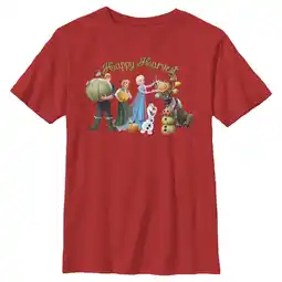 Walmart Boy's Frozen Happy Harvest Graphic Tee Red Small offer