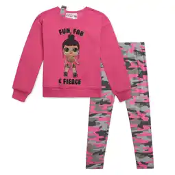 Walmart L.O.L. Surprise! Honey Bun Fleece Sweatshirt and Leggings Outfit Set Camo Little Kid to Big Kid offer