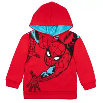 Walmart Marvel Avengers Spider-Man Little Boys Fleece Pullover Hoodie Toddler to Big Kid offer