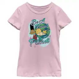 Walmart Girl's Hey Arnold! Befriend the Planet Graphic Tee Light Pink Medium offer