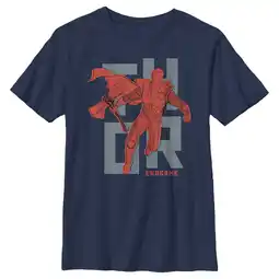 Walmart Boy's Marvel Avengers: Endgame Minimalist Thor Graphic Tee Navy Blue X Large offer