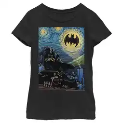 Walmart Girl's Batman The Starry Night Signal Graphic Tee Black X Large offer