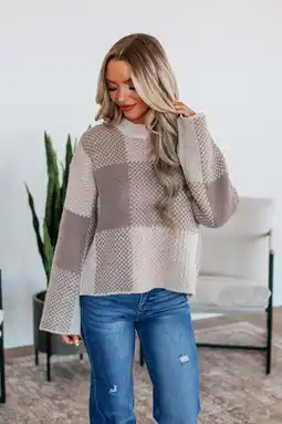 Walmart Amabel Checkered Sweater offer