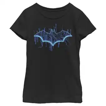 Walmart Girl's Batman Logo Digital Wing Graphic Tee Black Medium offer
