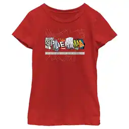 Walmart Girl's Marvel Spider-Man Beyond Amazing COMIC CLIPPINGS BEYOND T-Shirt offer