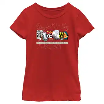Walmart Girl's Marvel Spider-Man Beyond Amazing COMIC CLIPPINGS BEYOND T-Shirt offer