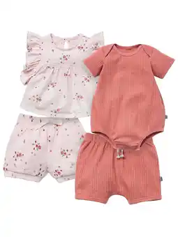 Walmart Modern Moments by Gerber Baby Neutral Organic 4-Piece Outfit Set, Sizes 0/3 Months - 24 Months offer