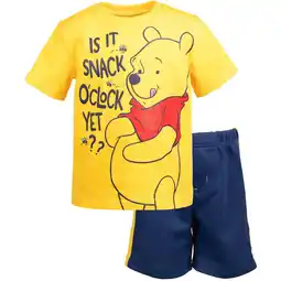 Walmart Disney Winnie the Pooh Toddler Boys T-Shirt and Mesh Shorts Outfit Set Toddler offer