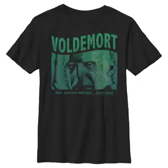 Walmart Boy's Harry Potter Voldemort Dark Magic Graphic Tee Black Medium offer