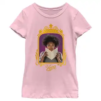 Walmart Girl's Wonka Noodle Portrait Graphic Tee Light Pink Small offer