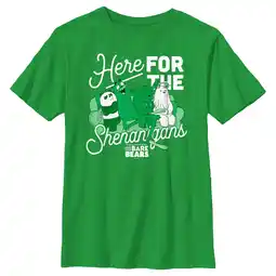 Walmart Boy's We Bare Bears Here for Shenanigans Graphic Tee Kelly Green Large offer