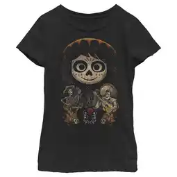 Walmart Girl's Coco Miguel & Musical Scene Graphic Tee Black Large offer