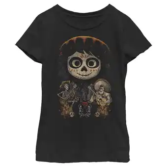Walmart Girl's Coco Miguel & Musical Scene Graphic Tee Black Large offer