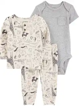 Walmart Carter's Child of Mine Baby Boy Outfit Set, 3-Piece, Sizes Newborn-12 Months offer
