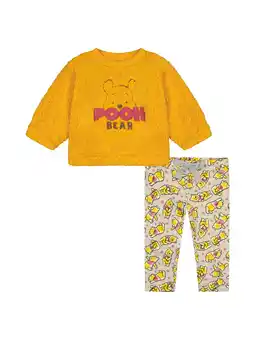 Walmart Disney Winnie The Pooh Baby Girl Sherpa Legging Set, Sizes 0-9M offer