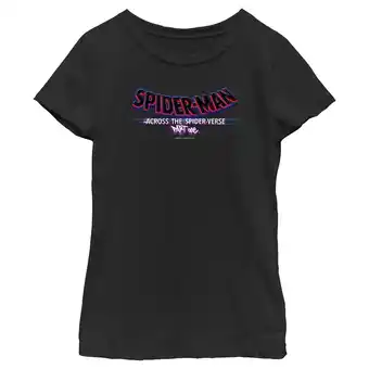Walmart Girl's Spider-Man: Across the Spider-Verse Movie Logo Graphic Tee Black X Small offer