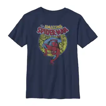 Walmart Boy's Marvel Amazing Spider-Man Responsibility Graphic Tee Navy Blue X Small offer