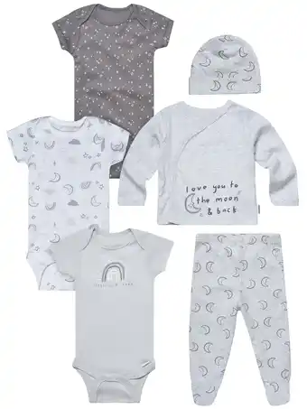 Walmart Gerber Baby Neutral 6-Piece Gift Set, Sizes Newborn - 3/6 Months offer