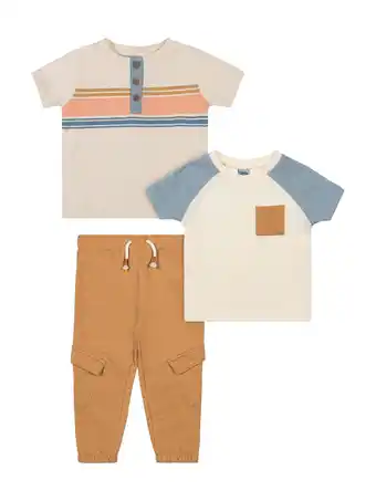Walmart Little Lad Infant Boys' Tee and Jogger Pant, 3-Piece Set, Sizes 12M-24M offer