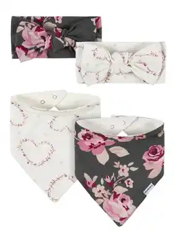 Walmart Modern Moments by Gerber Baby Girl Accessory Set, 4-Piece (Newborn-0/6 Months) offer
