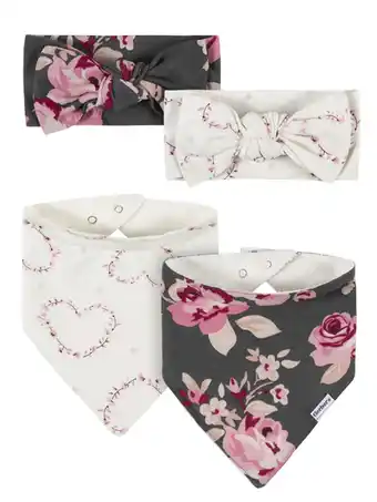 Walmart Modern Moments by Gerber Baby Girl Accessory Set, 4-Piece (Newborn-0/6 Months) offer