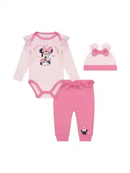 Walmart Disney Minnie Mouse Baby Girl 3 Piece Pant Set, Sizes NB-9 Months offer