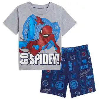Walmart Marvel Spider-Man Toddler Boys T-Shirt and Shorts Outfit Set Toddler to Big Kid offer