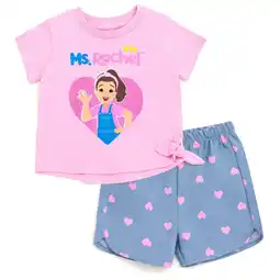 Walmart Ms. Rachel T-Shirt and Chambray Shorts Outfit Set Infant to Toddler offer
