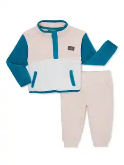 Walmart Eddie Bauer Baby Boy Fleece Top & Jogger 2 Pc Outfit Set, Sizes 12 Months-24 Months offer